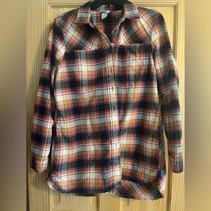 Duluth Trading Co Plaid Folklore‎ Flannel Size Medium
